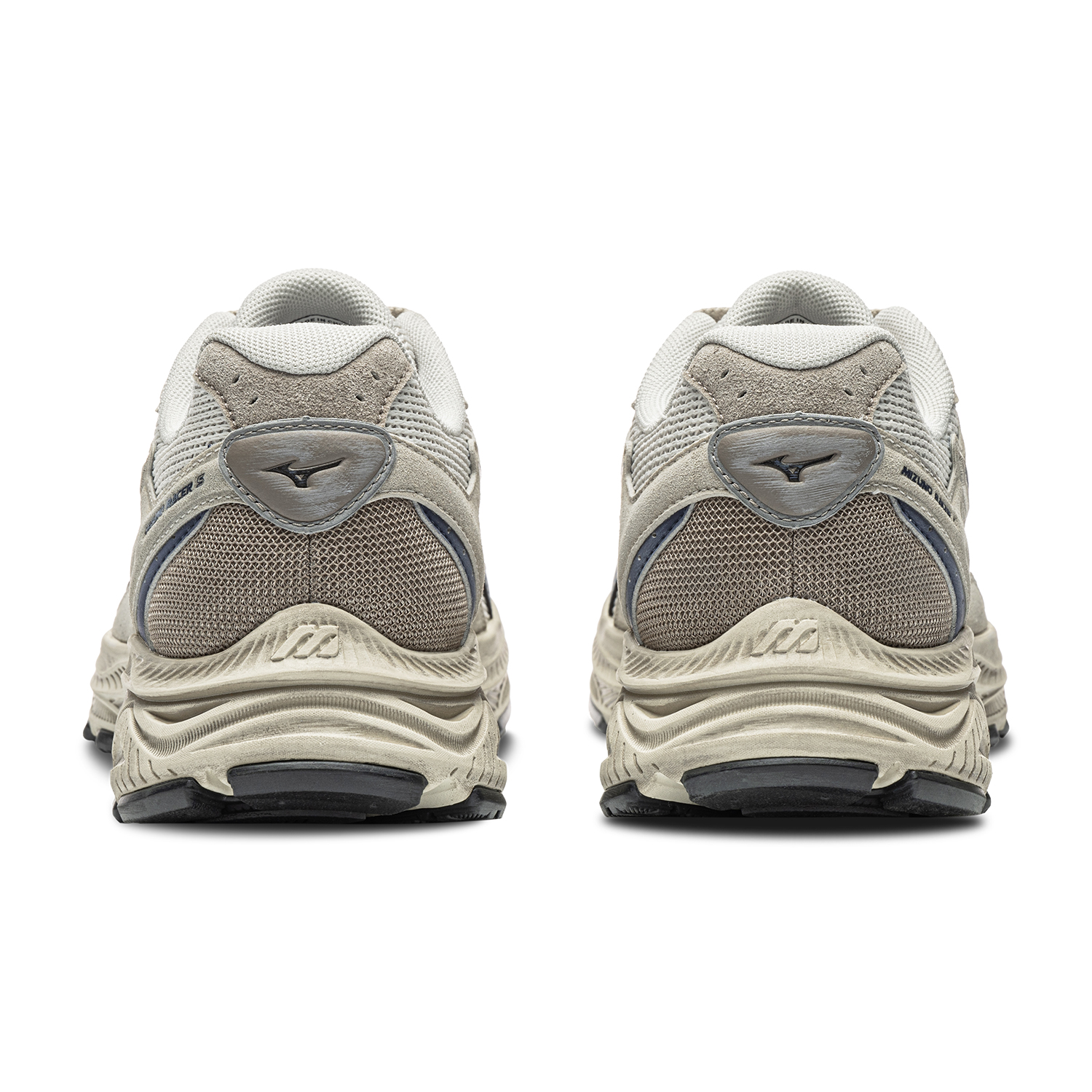 Кроссовки Mizuno Racer S (серо-синие) — 白玛瑙/深灰/贵族蓝 — фото 5