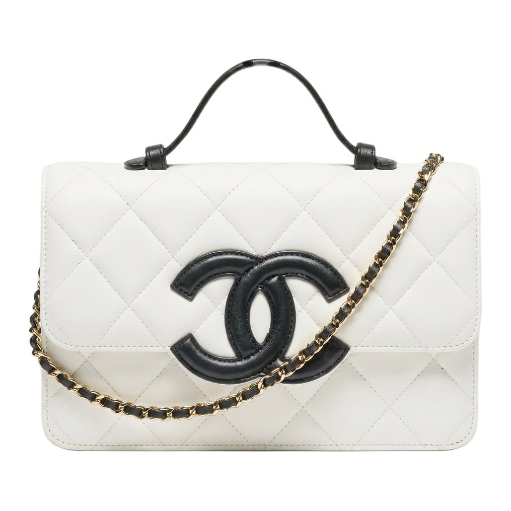 Женская сумка Chanel (черно-белый)