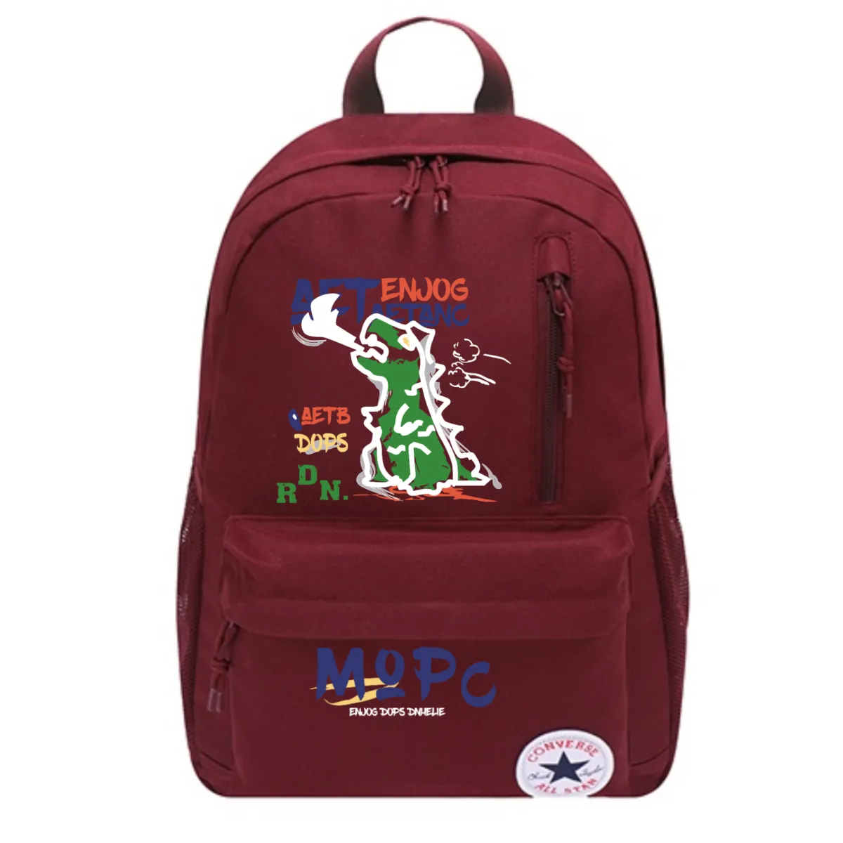 Converse Polyester Backpack Unisex Porter Tea Red