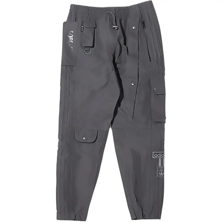 Adidas Originals Sports Pants Men's Gray Moderate