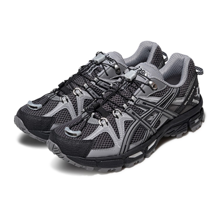 Кроссовки ASICS Gel-Kahana 8 FL (серо-черные) — Серыйчёрный — фото 3