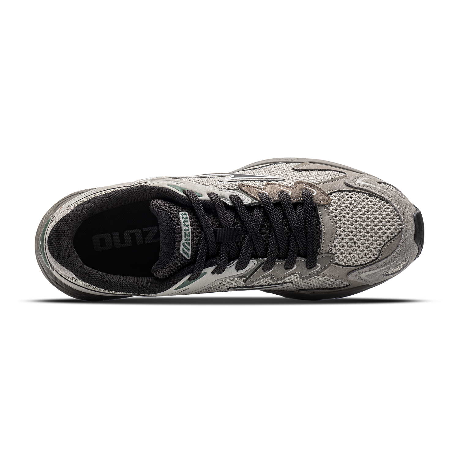 Кроссовки Mizuno Racer S (коричневый) — 泥石灰/岩石灰/暗铁灰 — фото 3