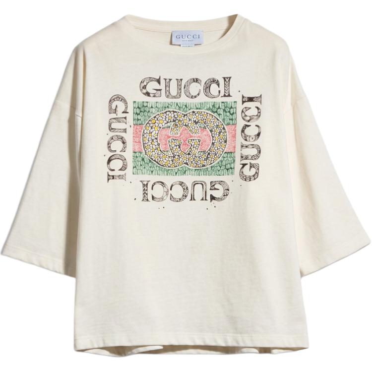 Детская футболка Gucci FW26 Floral (розовая)