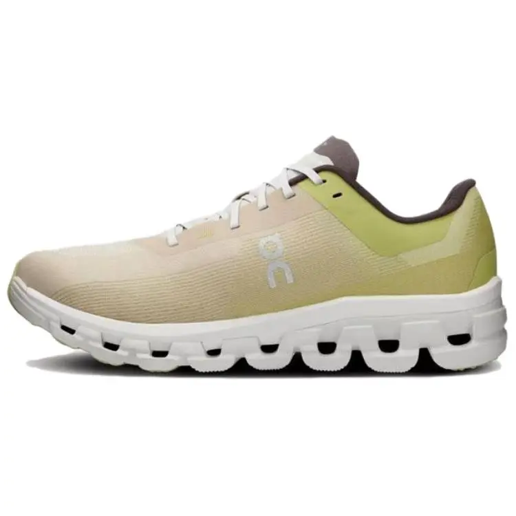 On Cloudflow Comfortable Low top Running Shoes Men's Yellow White