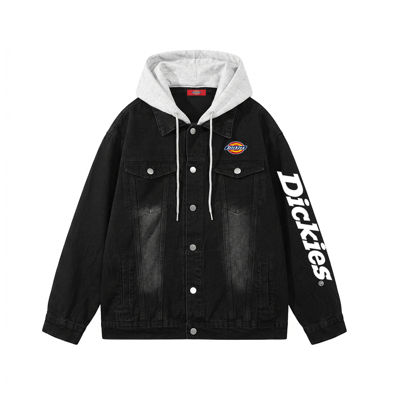 Мужская джинсовая куртка Dickies Logo Cleanfit (голубая)