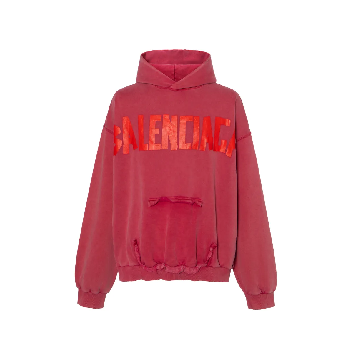 Balenciaga Tape Type Ripped Pocket Hoodie