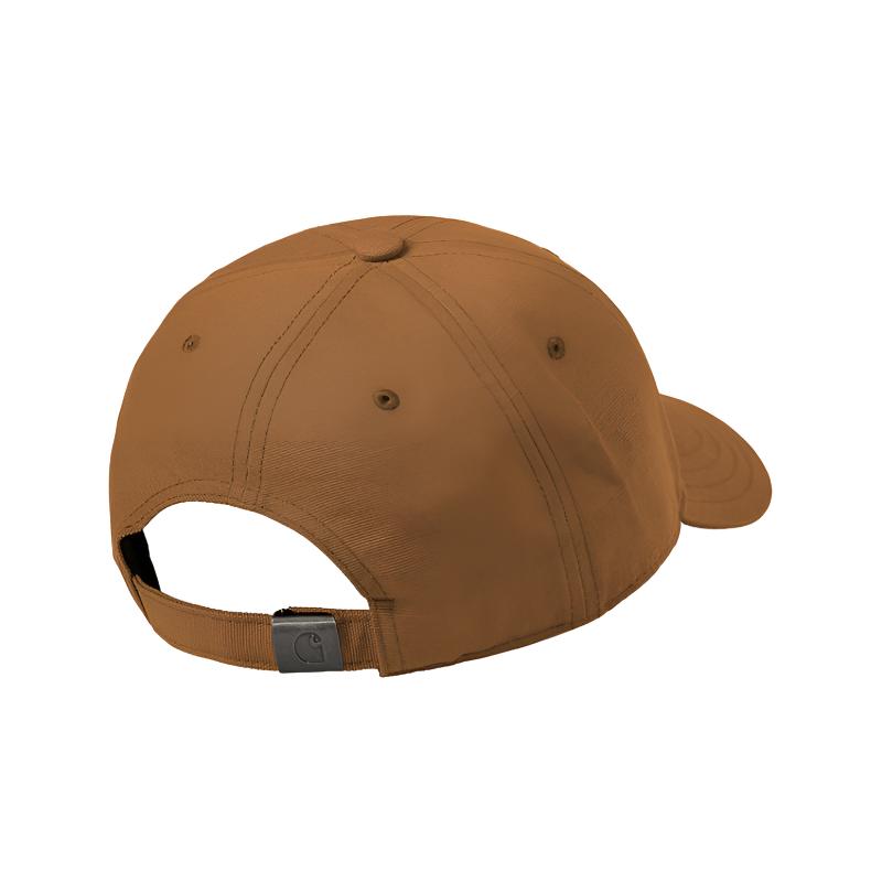 Мужская бейсболка Carhartt WIP Script (коричневая) — фото 2