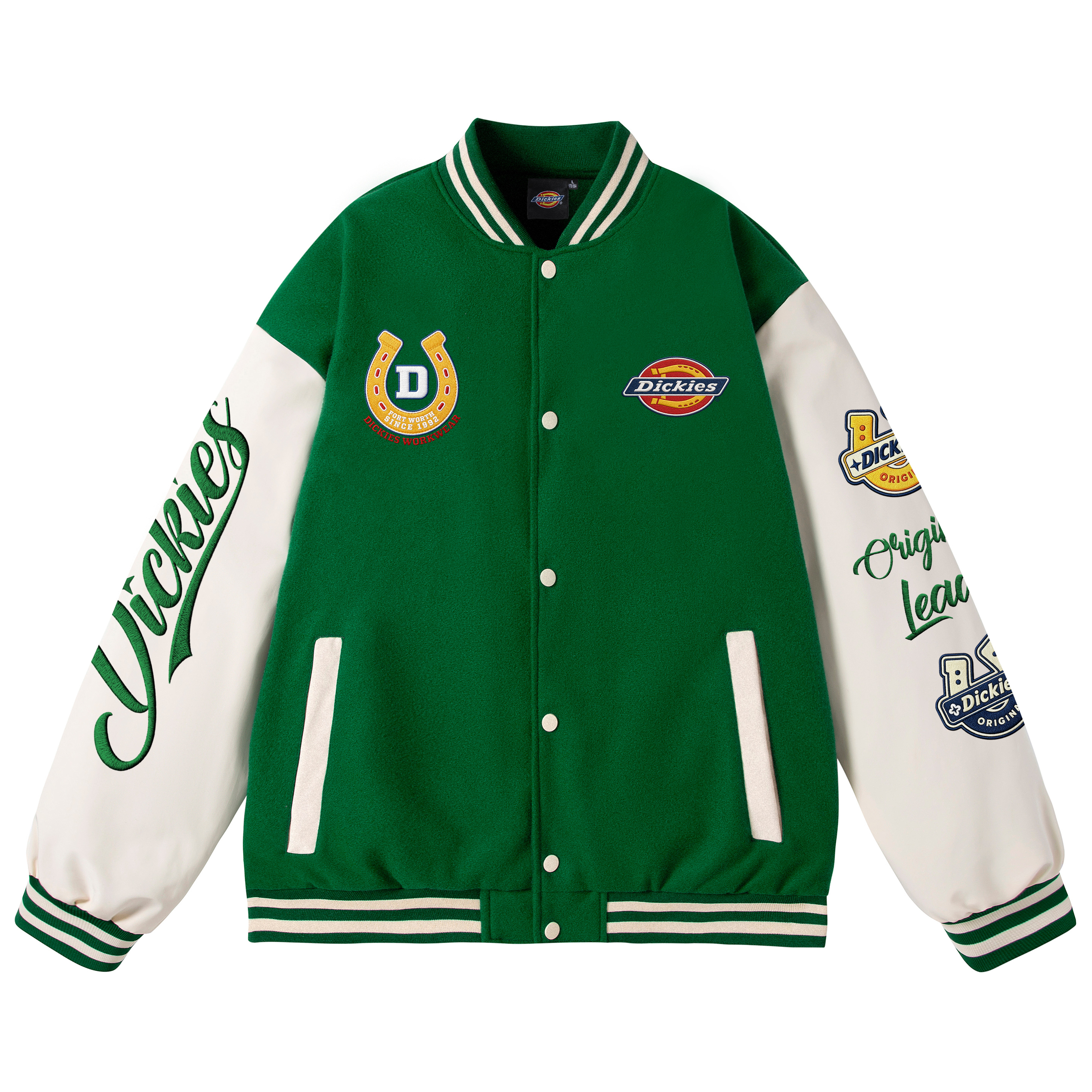 Куртка Dickies Logo (черно-бежевая) — фото 16