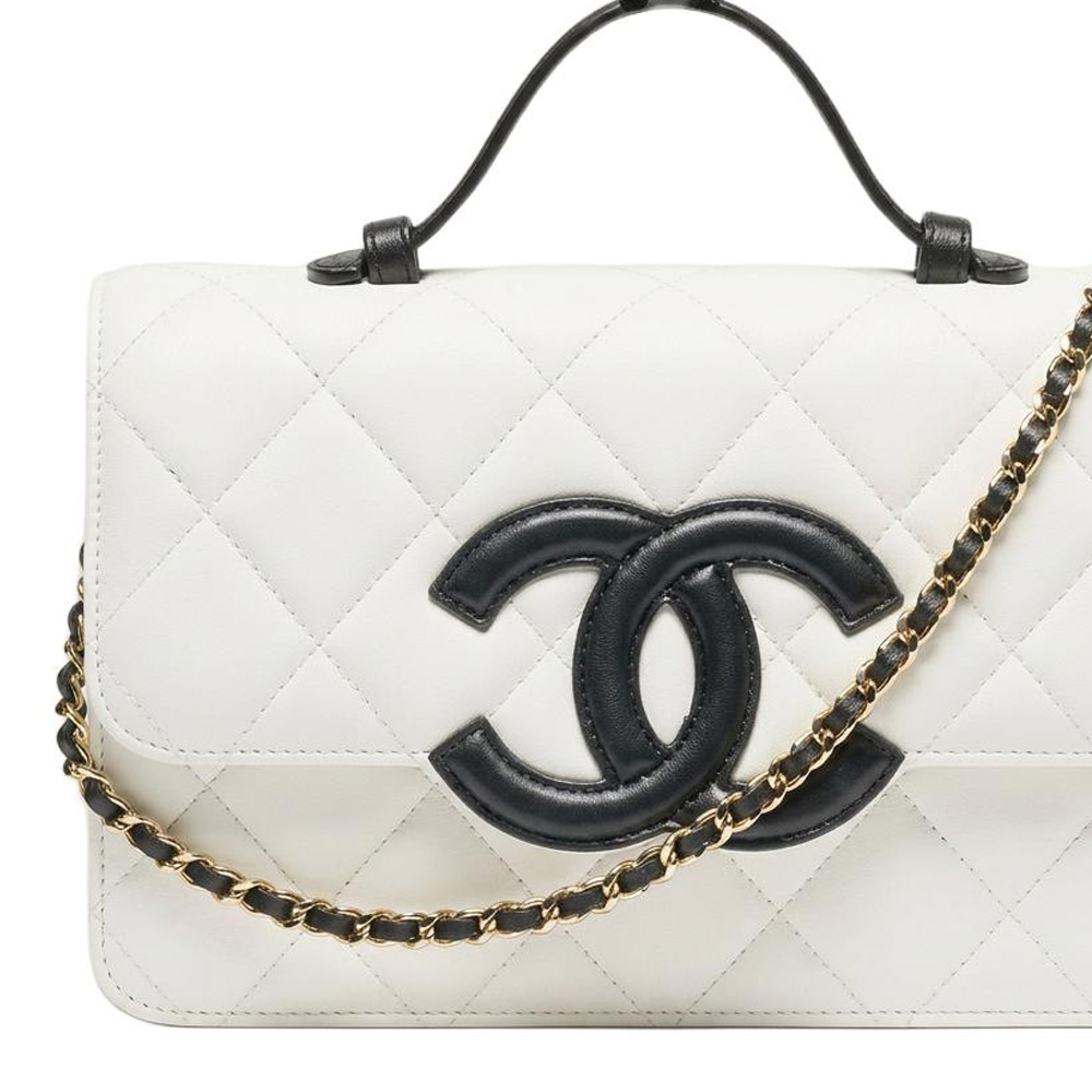 Женская сумка Chanel (черно-белый) — фото 3