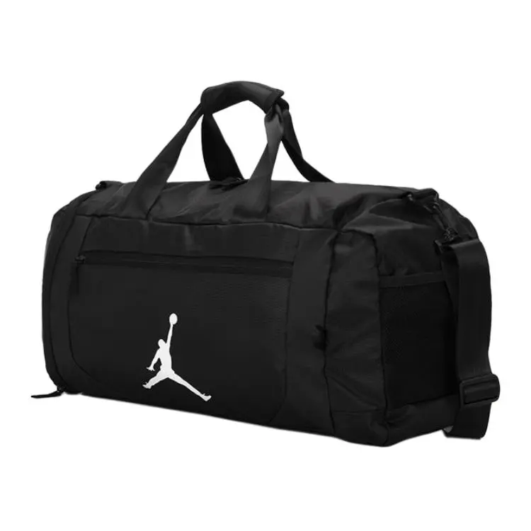 Jordan Large Capacity Polyester Gym Bag, Travel Bag, Luggage Bag Unisex Black