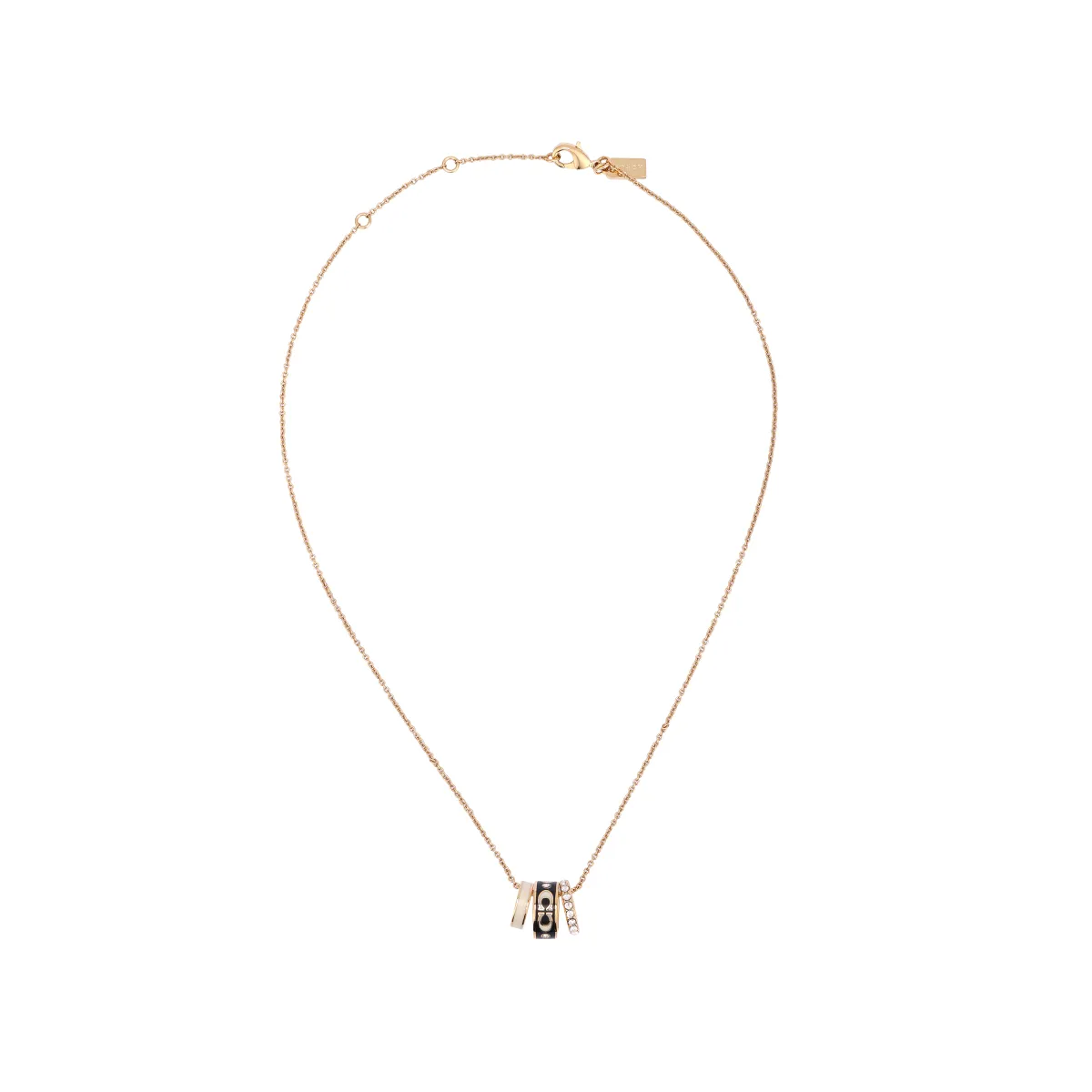 COACH Brass Necklaces Women's Gold