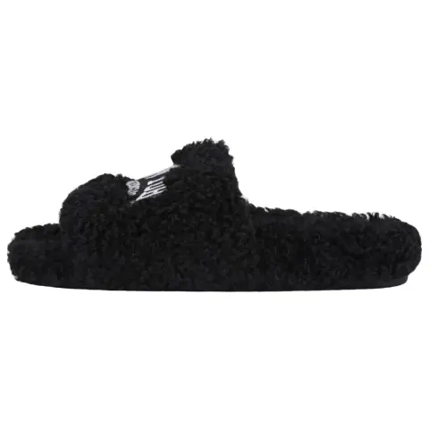 Balenciaga Furry Slides Black Women's
