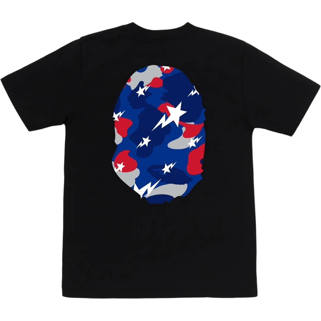 Женская футболка A BATHING APE (черная) — фото 15