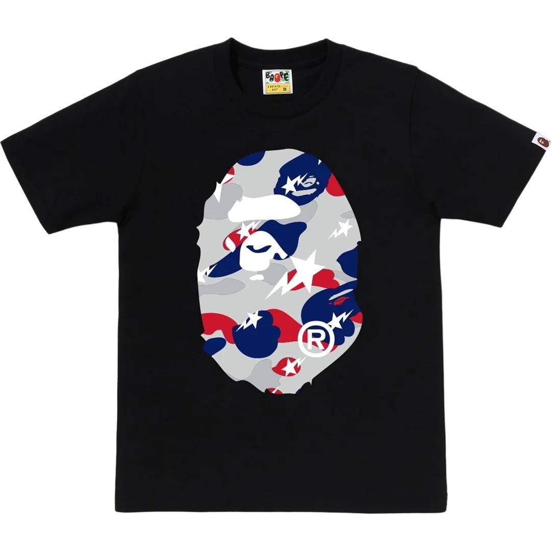 Женская футболка A BATHING APE (черная) — фото 9