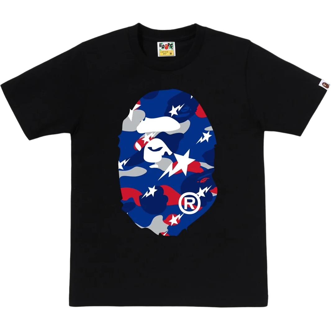 Женская футболка A BATHING APE (черная) — фото 14