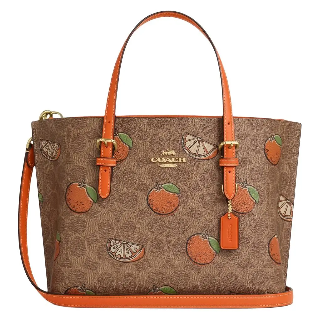 COACH Mollie Coated Canvas Tote Bag, Shopping Bag, Crossbody Bag, One Shoulder Handbags Medium Women's Multicolor