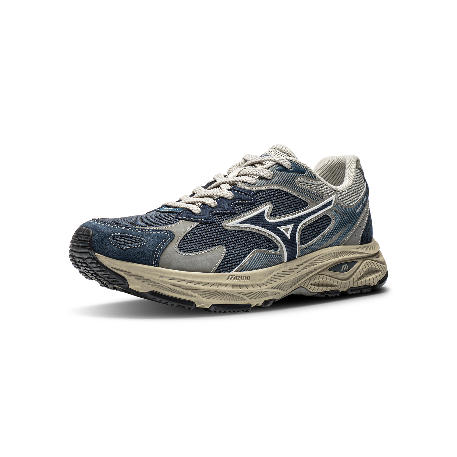 Кроссовки Mizuno Racer S (синий) — 深蓝/深灰/忧郁蓝 — фото 2