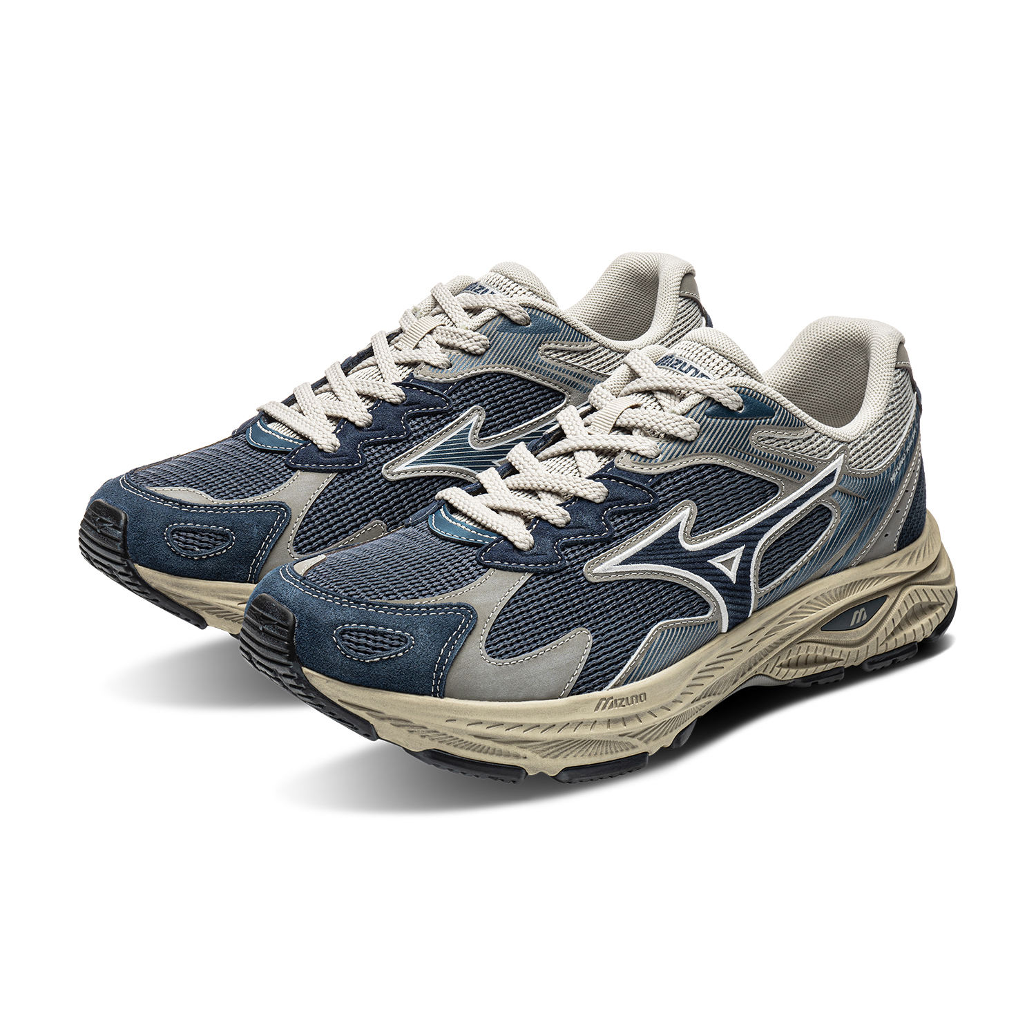 Кроссовки Mizuno Racer S (синий) — 深蓝/深灰/忧郁蓝 — фото 4