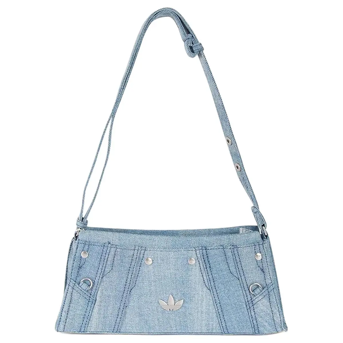 Adidas Originals Polyester Handbag, Shoulder Bag Regular Women's Denim Blue