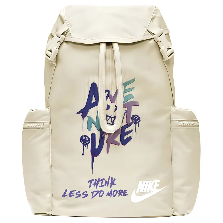 Nike Polyester Backpack Unisex Light Orewood Brown White