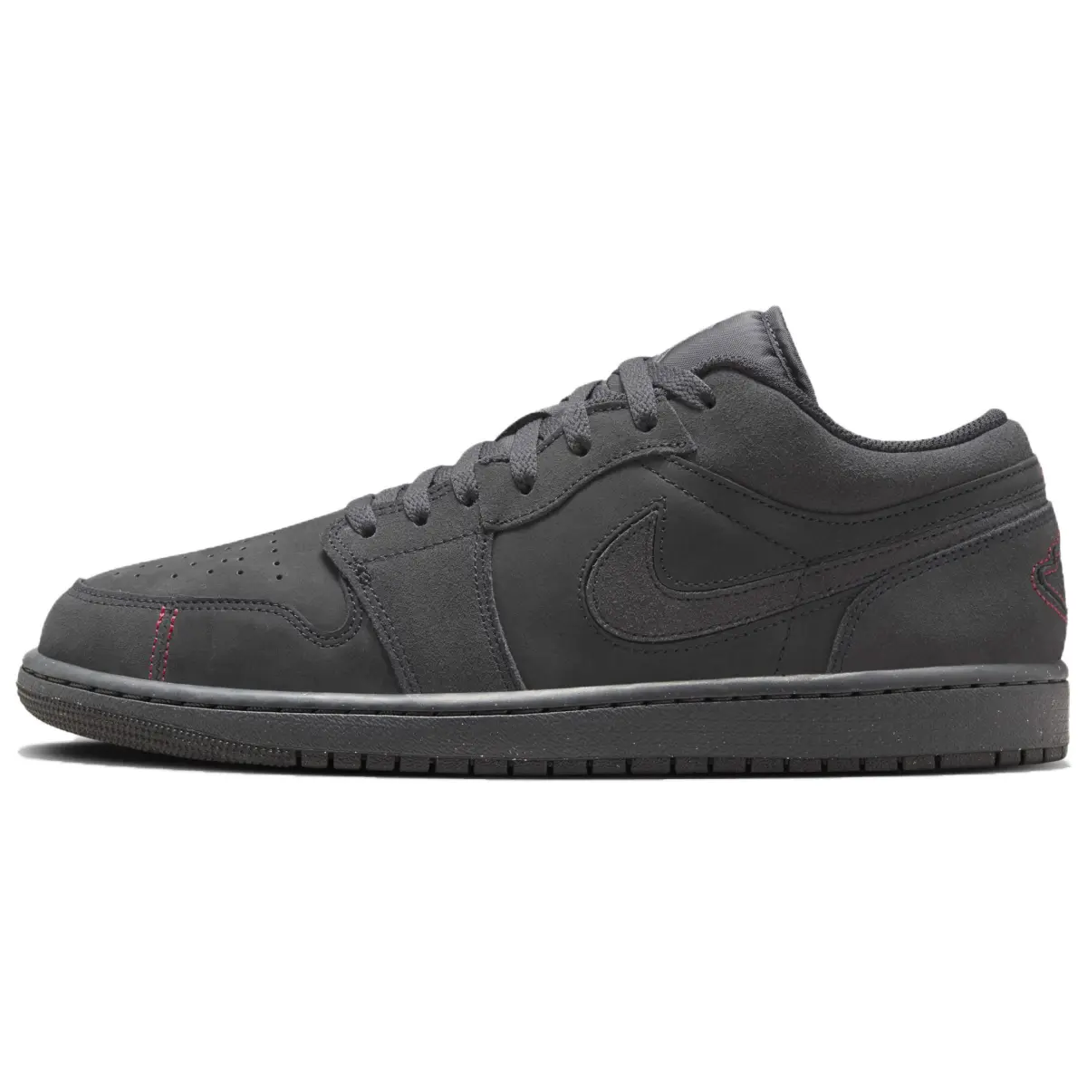 Jordan Air Jordan 1 Low Comfortable Low top Vintage Basketball Shoes Men's Black Gray