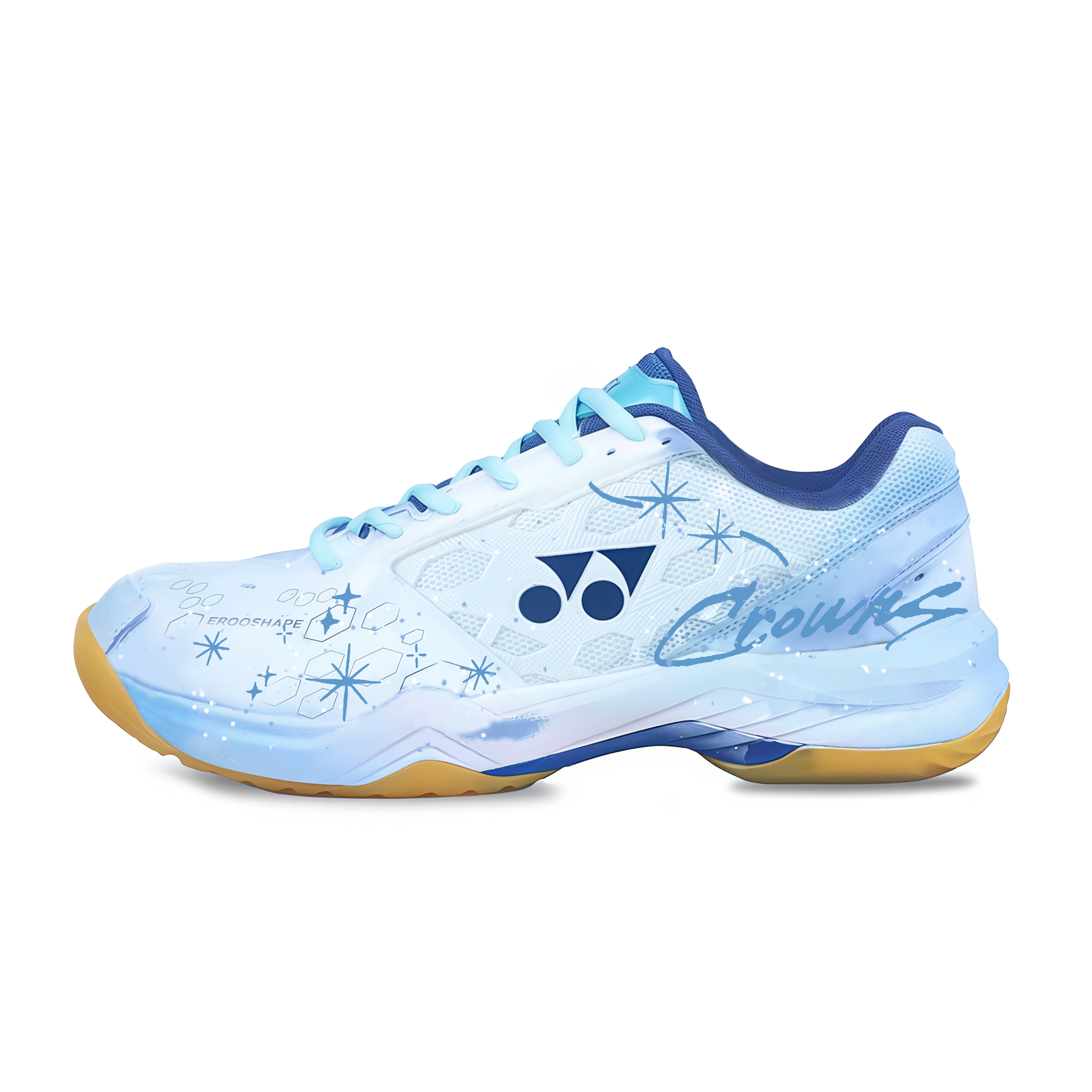 YONEX 65Z4 Badminton Shoes Unisex Low Top Blue White Gradient