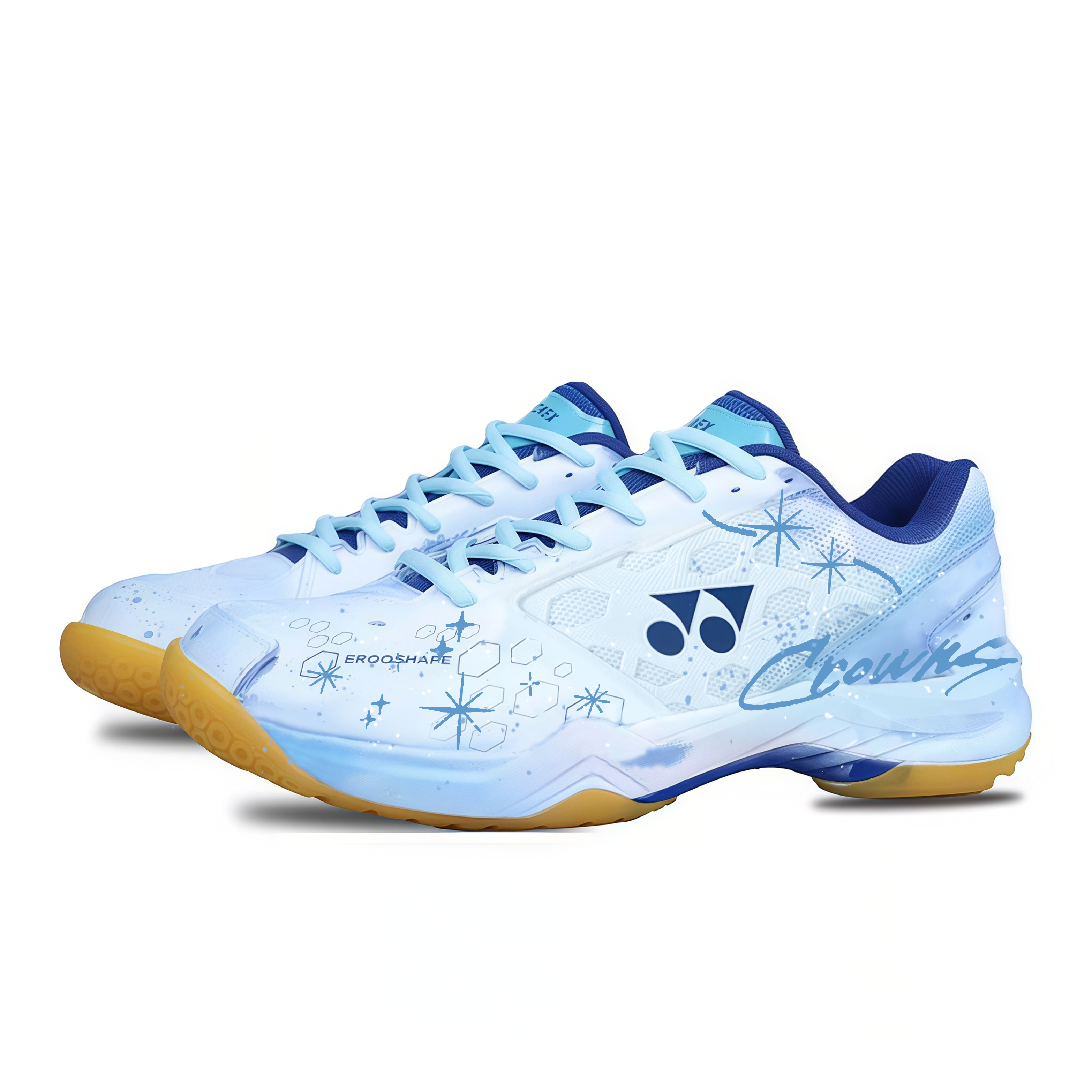 YONEX 65Z4 Badminton Shoes Unisex Low Top Blue White Gradient