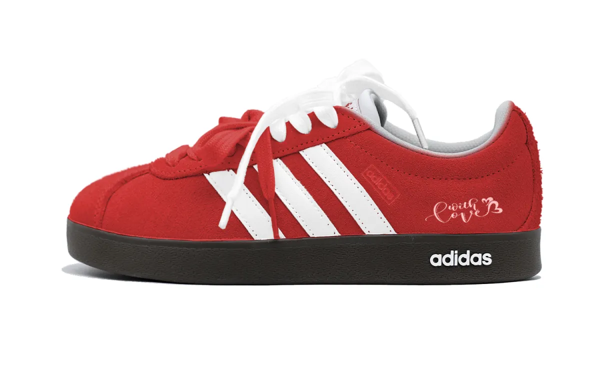 Adidas VL COURT 2.0 Low top Skateboard Shoes Unisex Red