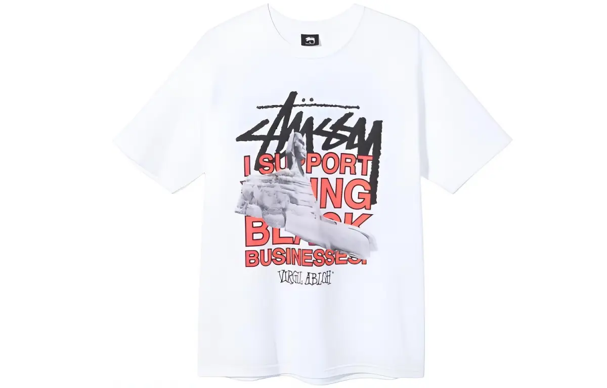 Stussy X Virgil Abloh World Tour Collection T Shirt