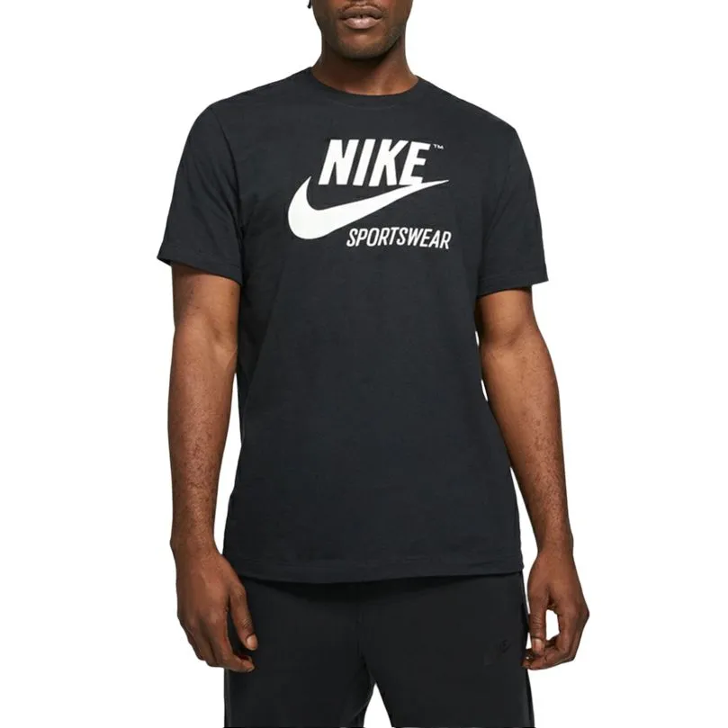 Nike T-Shirts Men's Black Crew Neck Moderate