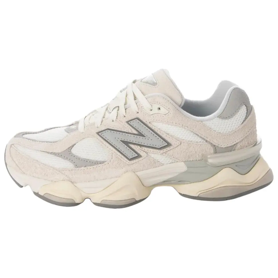 New Balance NB 9060 'White Grey' Cushioning Abrasion Resistant Breathable Low top Casual Shoes Unisex White Gray