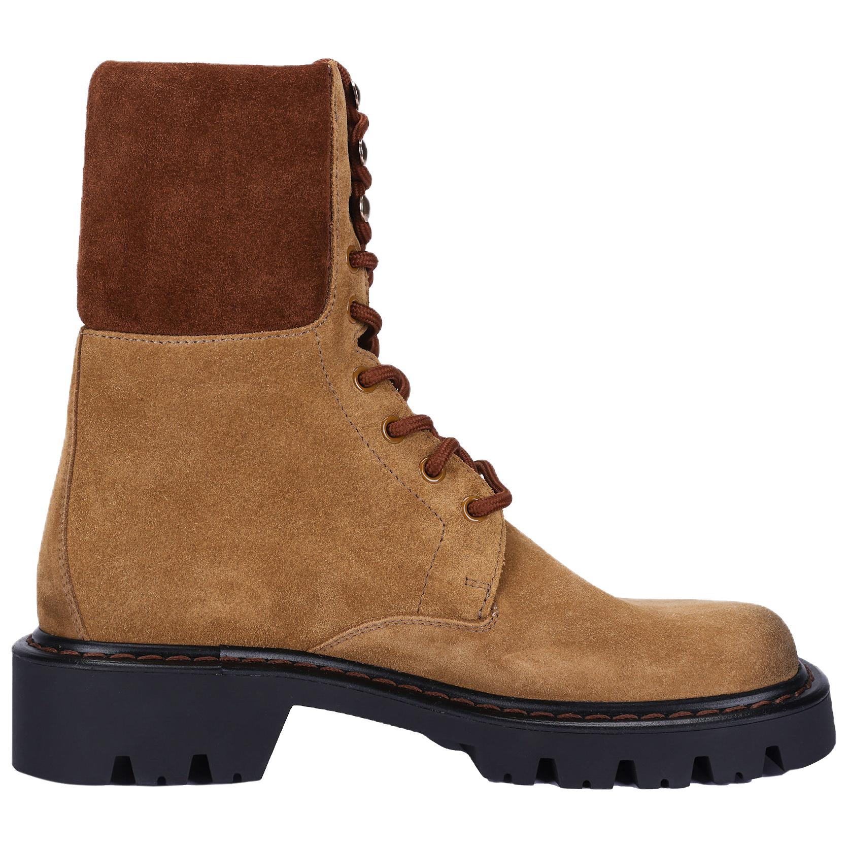 LOEWE Sierra Ankle Boots 3cm Women's Brown