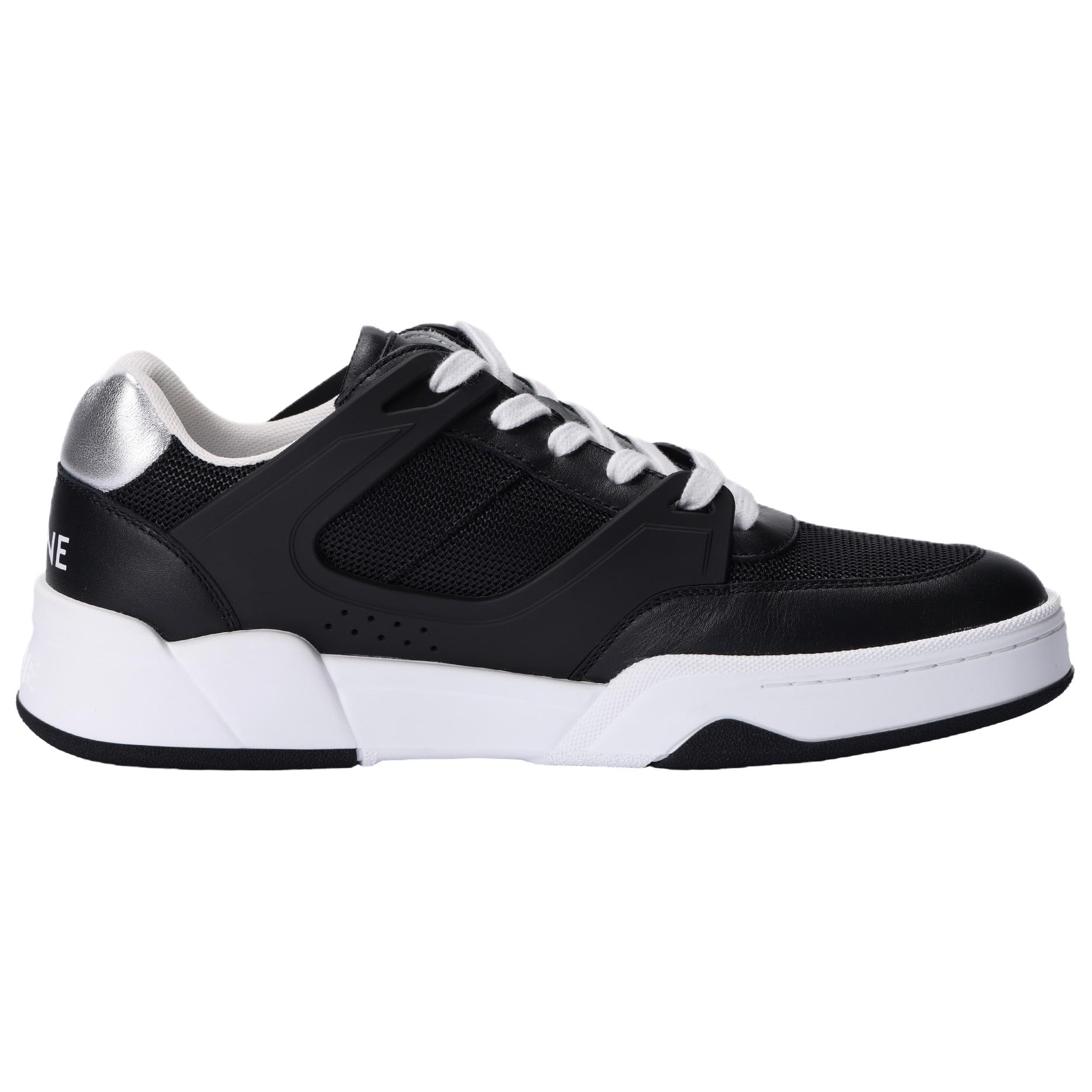 CELINE Cow Leather Low top Skateboard Shoes Men's Black