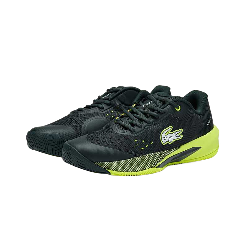 LACOSTE AG LT Tennis Shoes Men’s Low Top Dark Green/Yellow