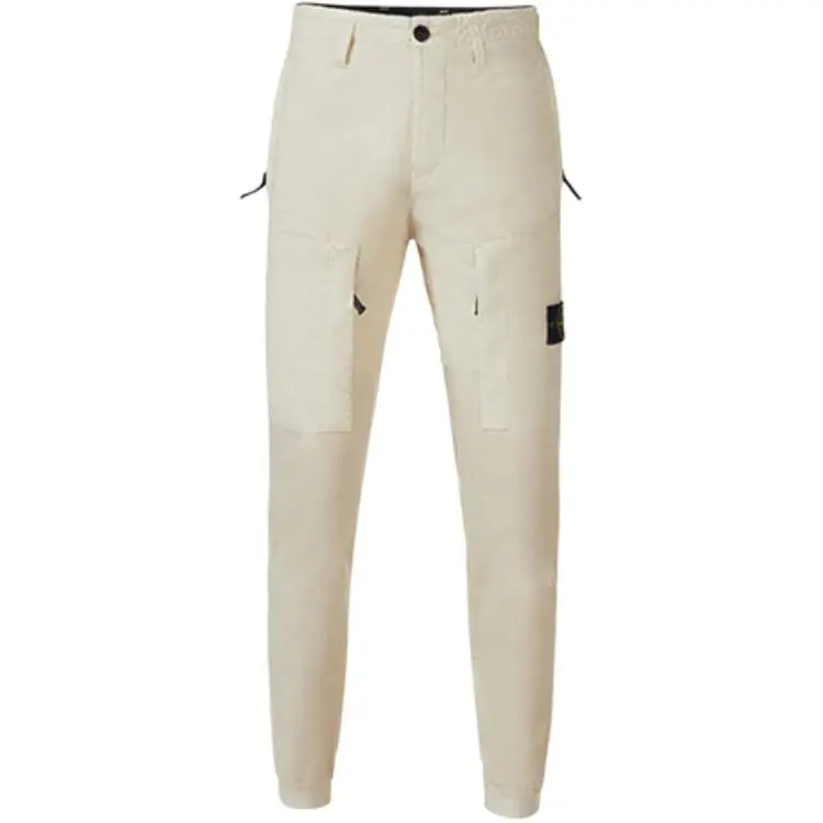 STONE ISLAND Cargo Pants Men's White