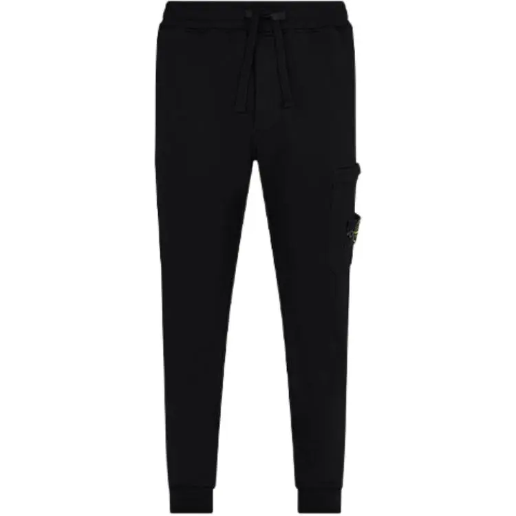 STONE ISLAND Garment Dyed Cargo Pants Black