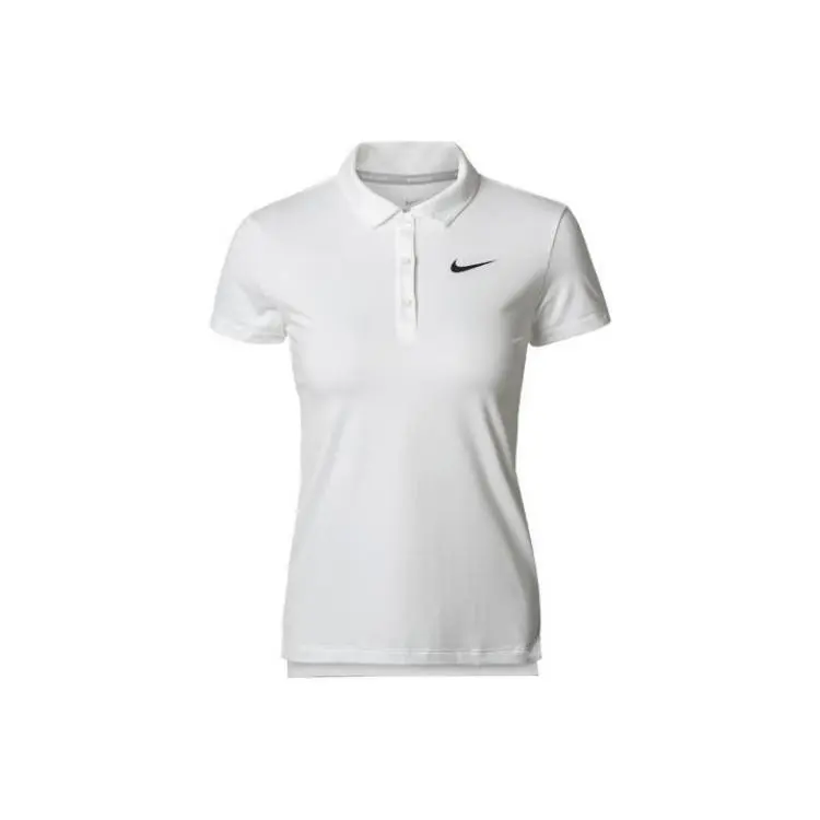 Nike Polo Shirts Women's White Polo Collar Moderate Other