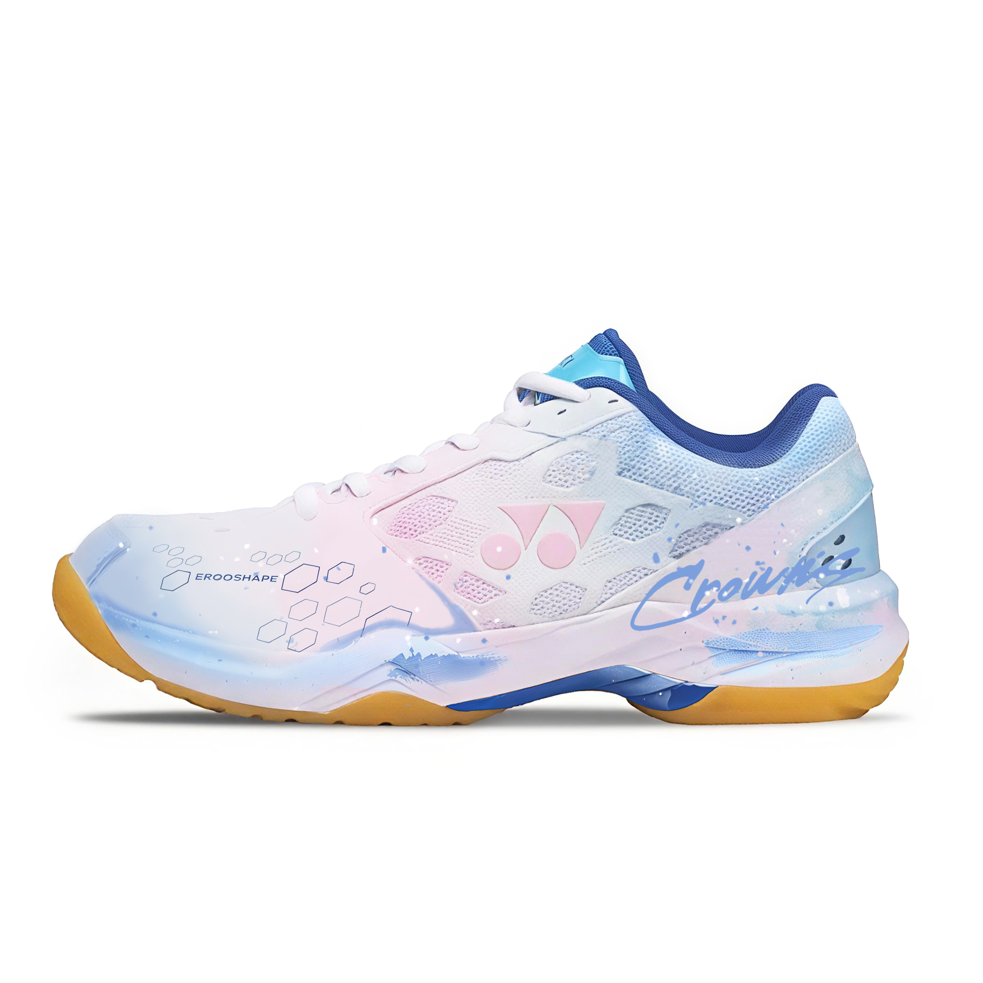 YONEX 65Z4 Badminton Shoes Unisex Low Top Pink Blue Gradient Colorway