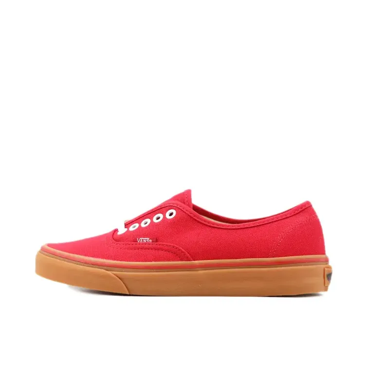 Vans Authentic Skateboard Shoes Unisex Red