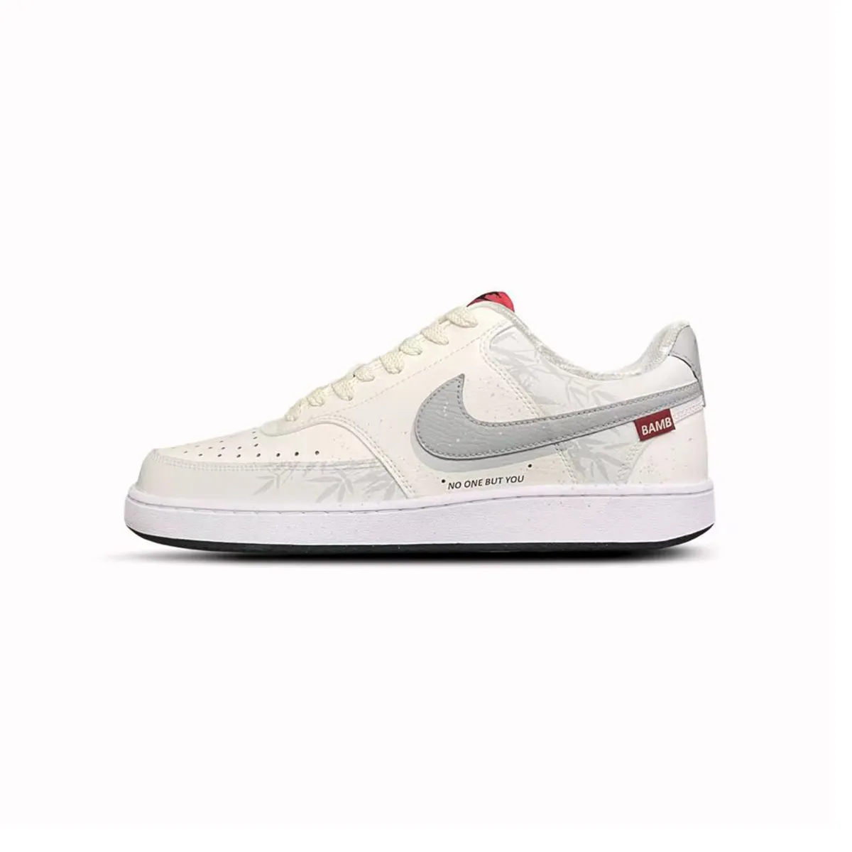 Nike Court Vision 1 Tower Rabbit Abrasion Resistant Low top Skateboard Shoes Unisex Light Gray