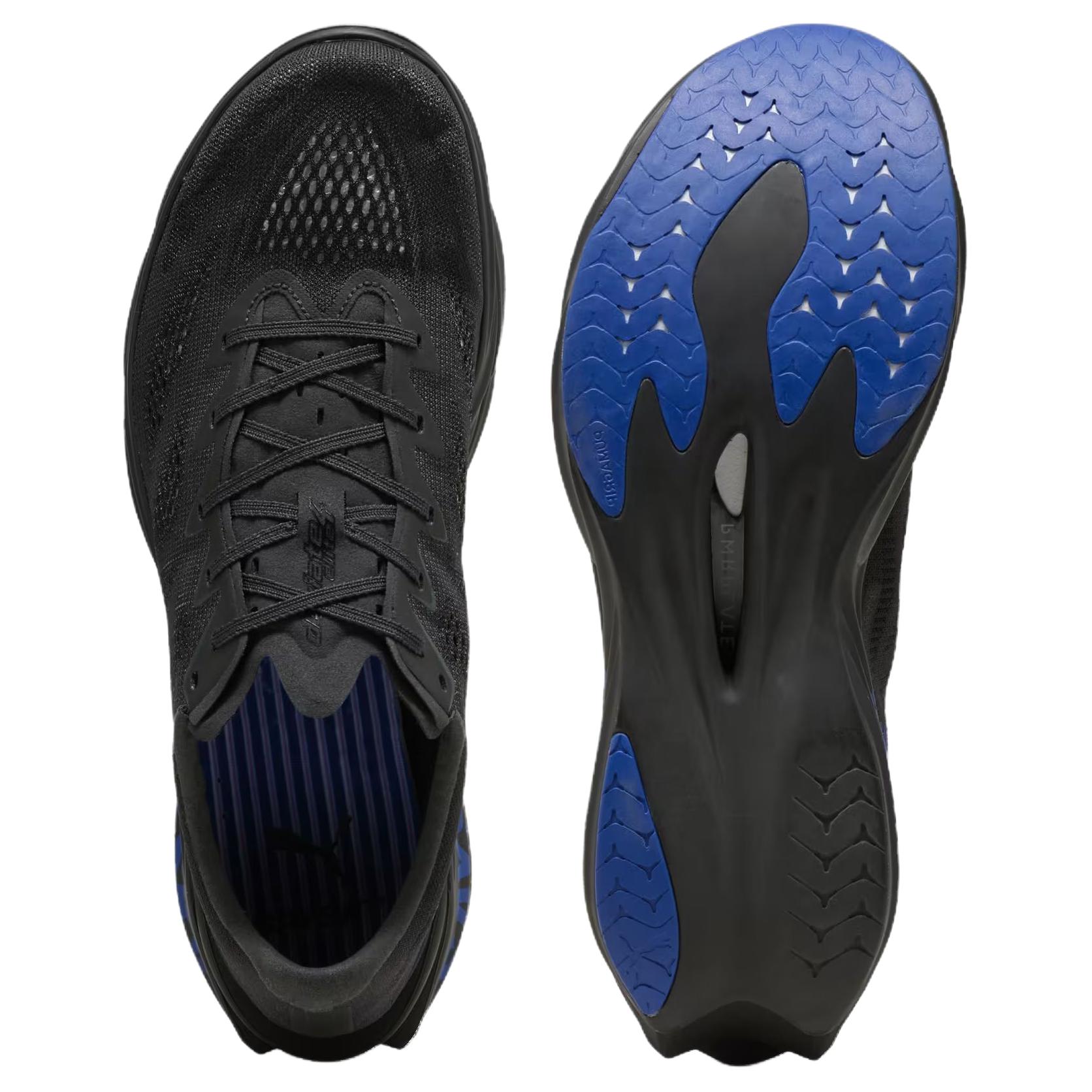 Мужские кроссовки PUMA × saysky Deviate Nitro Elite 4 (черно-синие) — 平淡深灰-鲜艳蓝 — фото 4