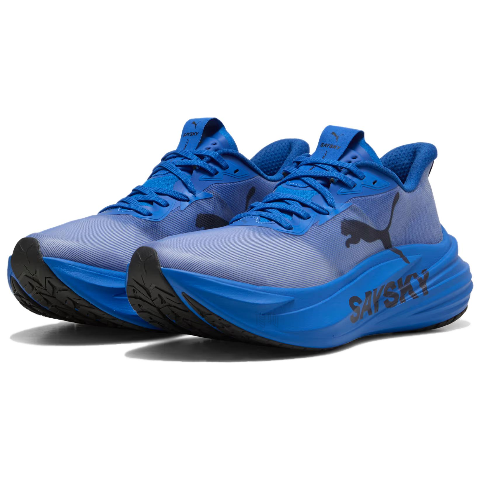 Мужские кроссовки PUMA × saysky Magmax Nitro™ 2 (ярко-синие) — 亮蓝色-黑色 — фото 3