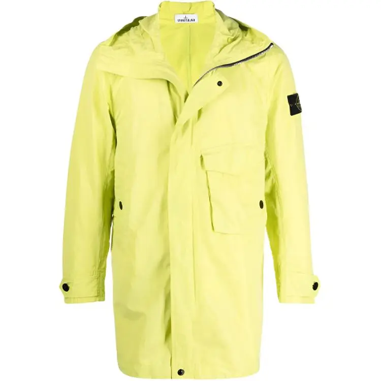 STONE ISLAND Parka Coat Men's Yellow