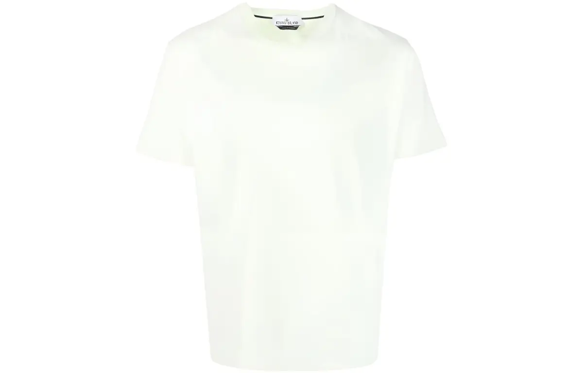 STONE ISLAND T-Shirts Men's Light Green Crew Neck Moderate