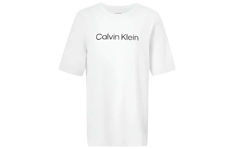 Calvin Klein T-Shirts Women's White Crew Neck Moderate