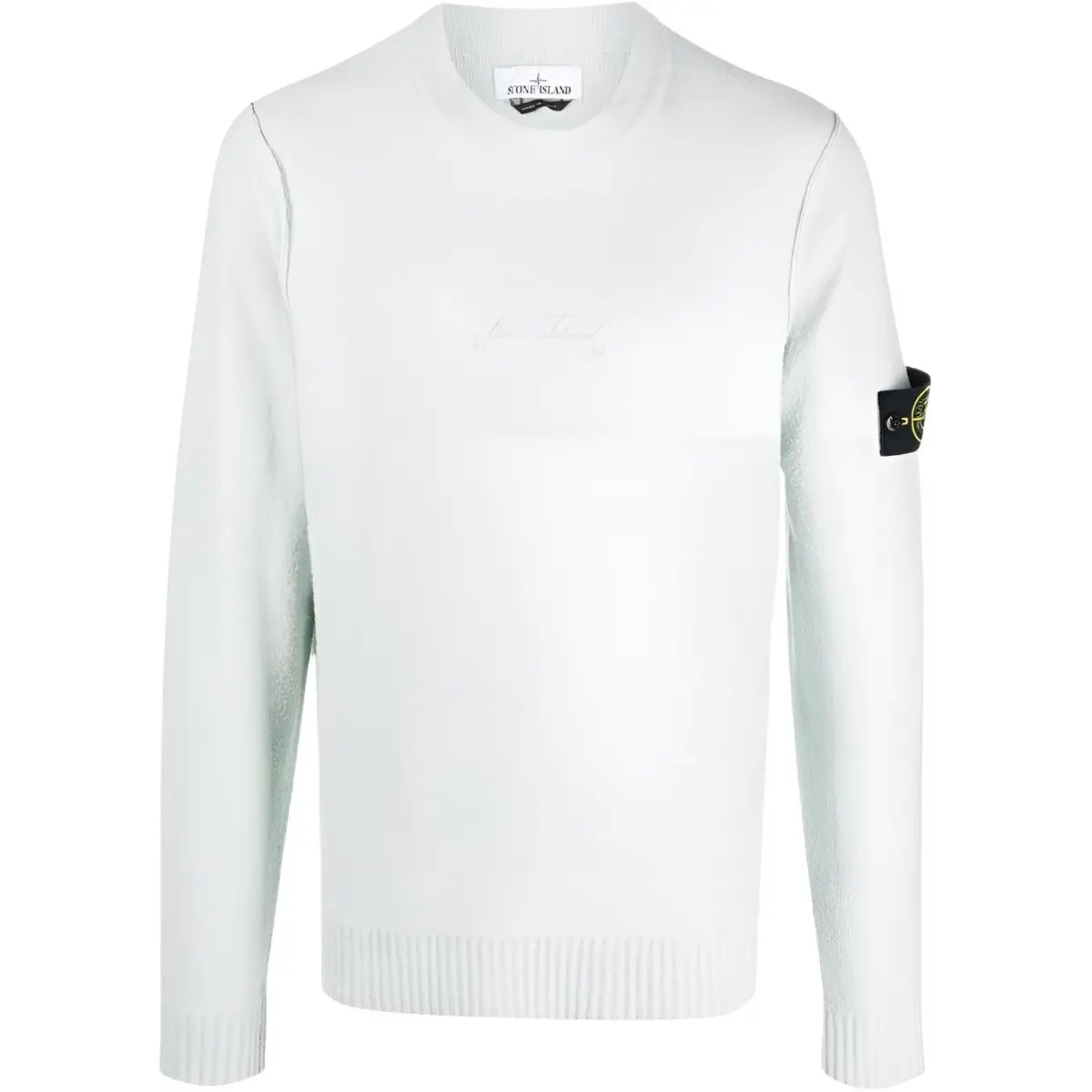 STONE ISLAND Sweaters Men's Pink Wax Blue Crew Neck Moderate