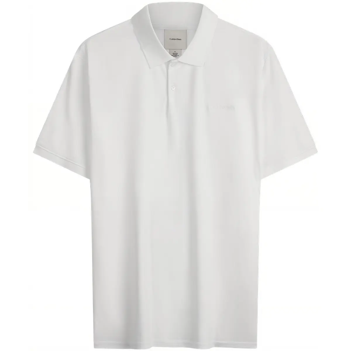 CALVIN KLEIN Polo Shirt Men's Moon White
