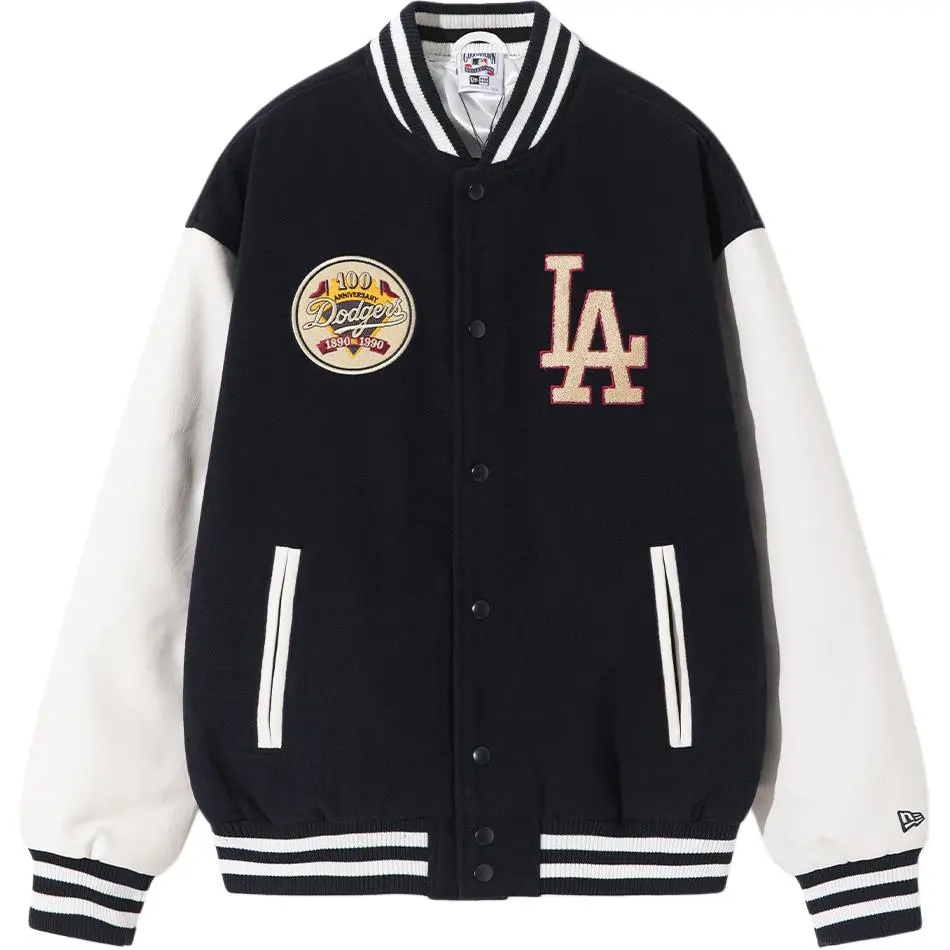 New Era Baseball Jacket Unisex Navy Blue