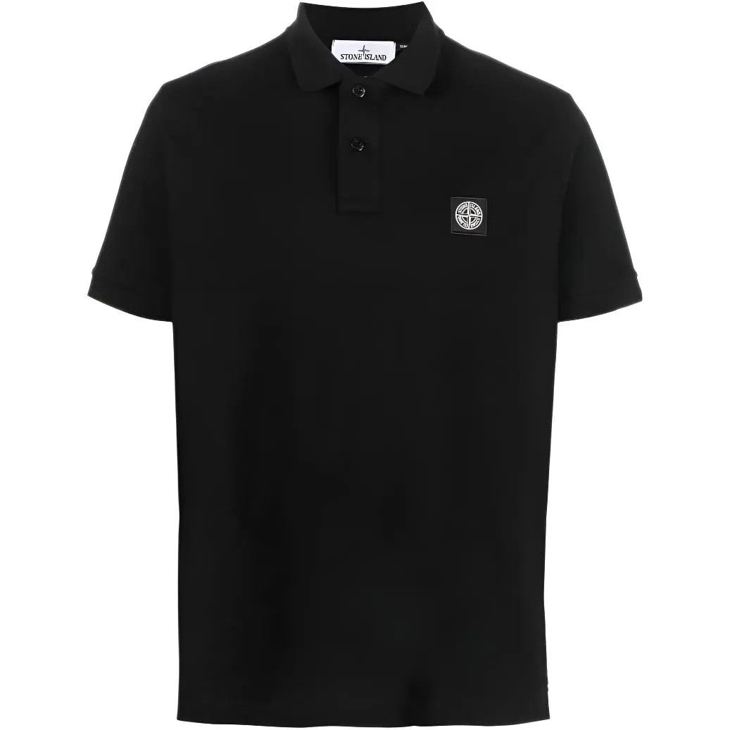 STONE ISLAND SS23 Polo Shirt Men's Black