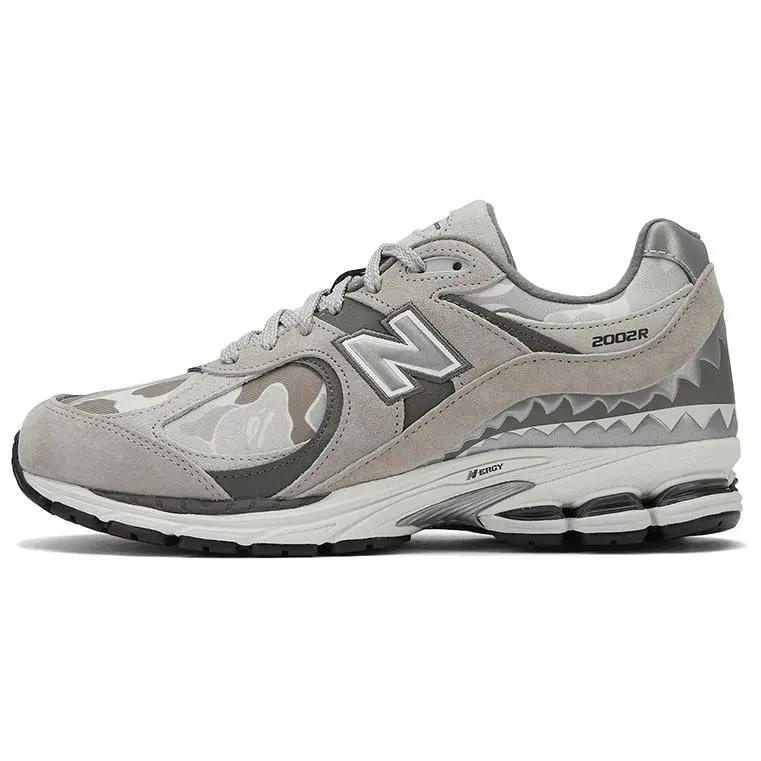 New Balance x A BATHING APE NB 2002R Cushioning Slip Resistant Abrasion Resistant Breathable Coverage Support Low top
